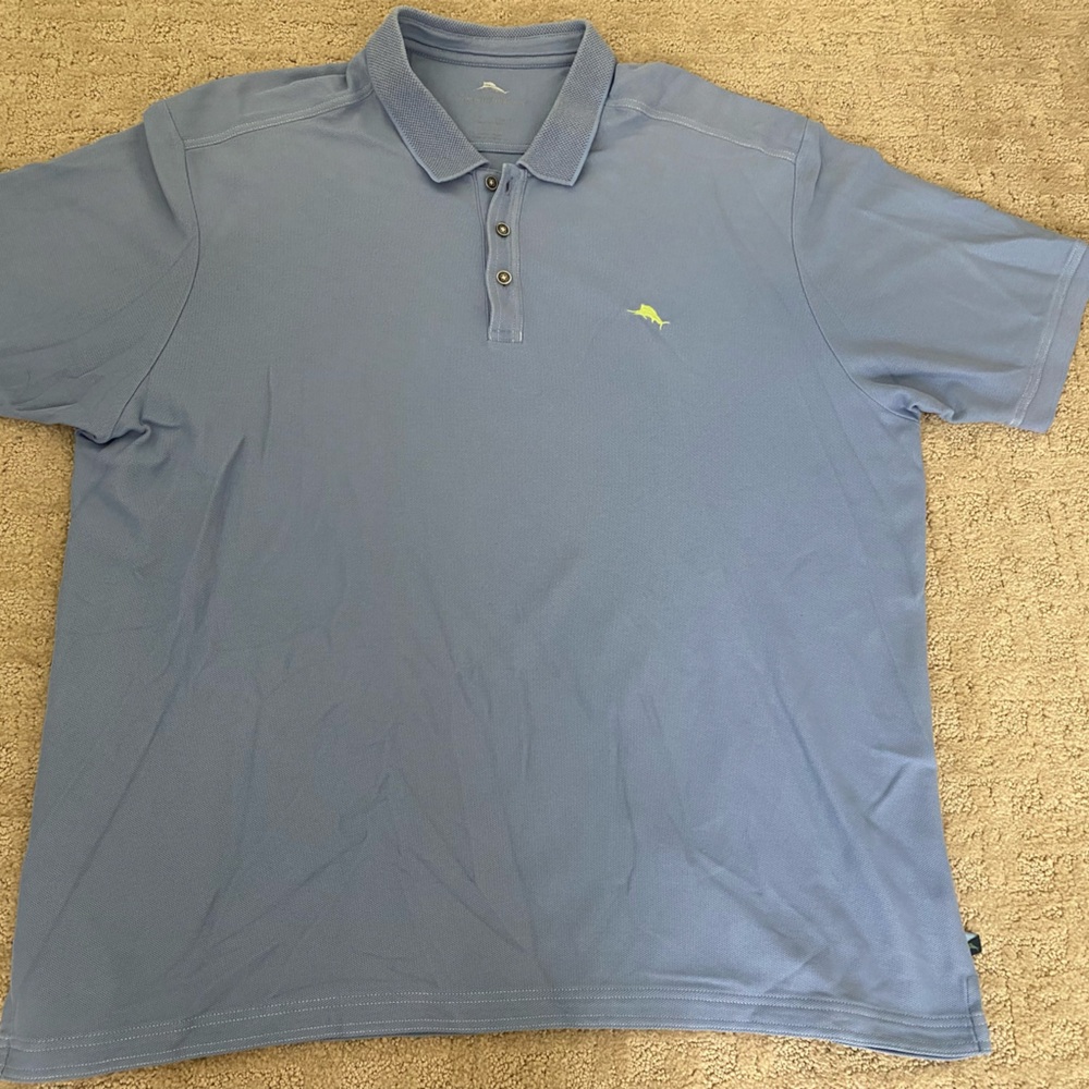 Tommy Bahama Blue Polo Shirt Classic Design